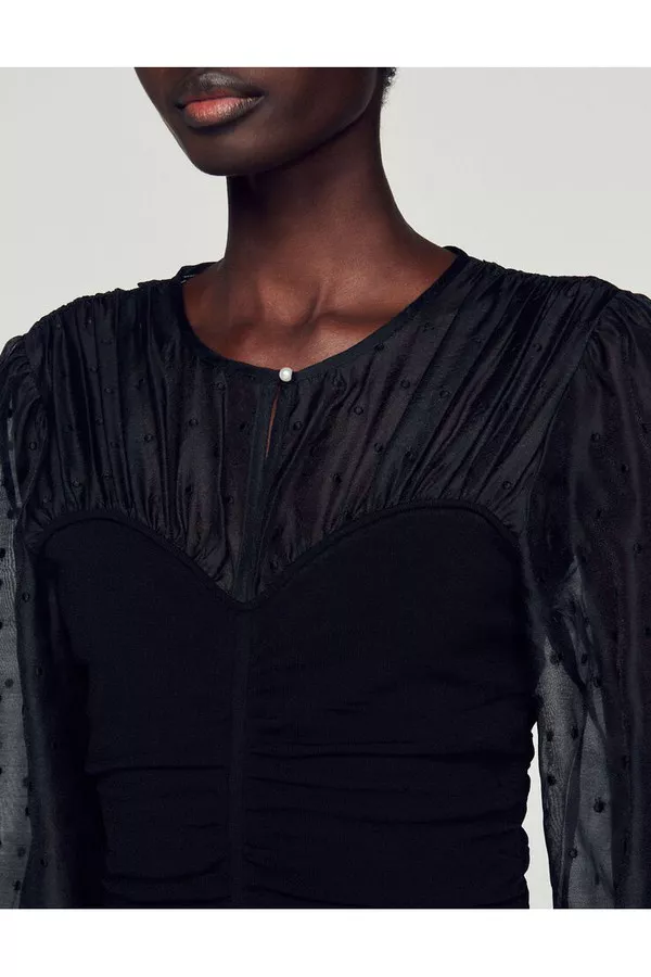 Short Bustier-Effect Dress by Sandro at THE MILE Short Bustier-Effect Dress by Sandro at THE MILE