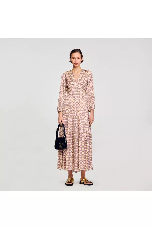 chinese dress ladies DRAPED MAXI DRESS  SANDRO Egypt