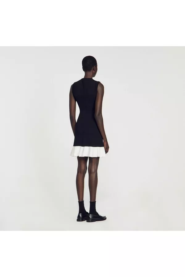 Cropped Two-Tone Dress by Sandro at THE MILE Cropped Two-Tone Dress by Sandro at THE MILE