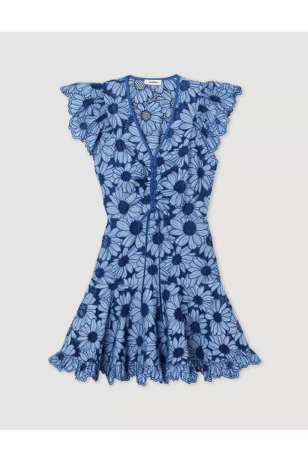 Daisy Guipure Dress by Sandro at THE MILE
