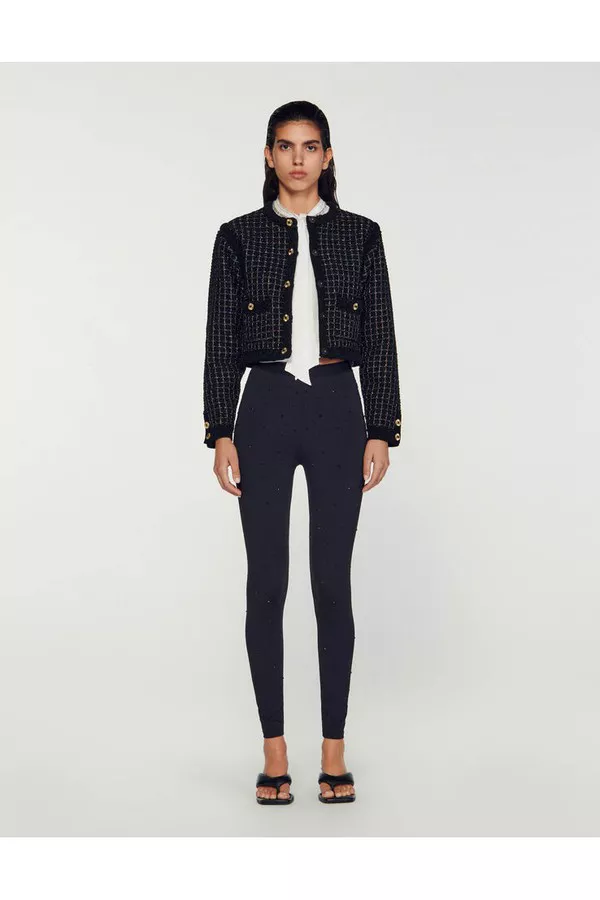 Tweed Style Coatigan by Sandro at THE MILE