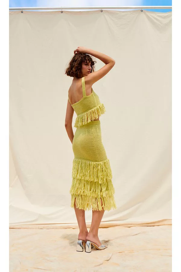 slim fit dress slacks Saylor Formal Glitter Tulle A-Line Long Dress main image 1