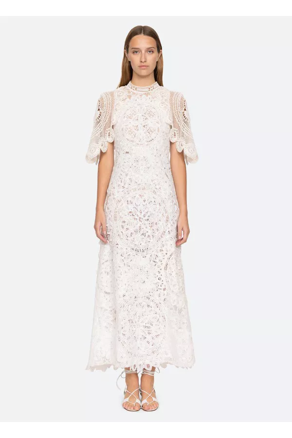 women's lace cocktail dress Kiyonna Women's Mademoiselle Lace Cocktail Dress with Sleeves