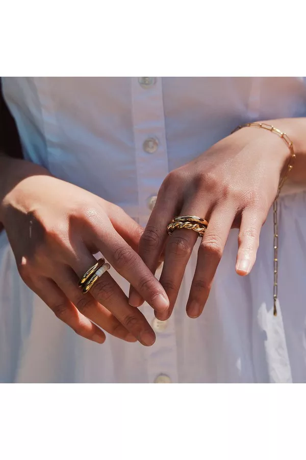 Uzi Stacking Rings by Soko at THE MILE