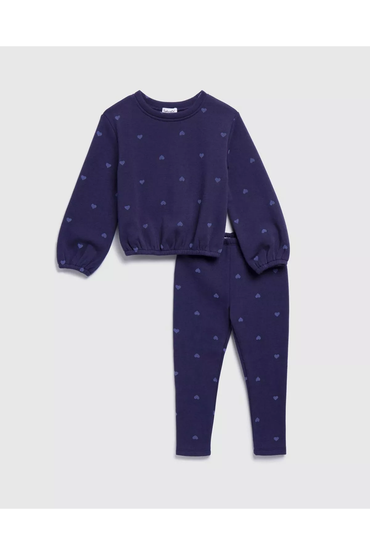 Toddler Girls Supersoft Felt Heart Sweatshirt Set by Splendid at...