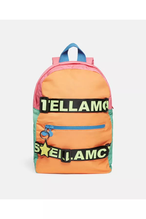 Color Block Logo Backpack by Stella McCartney Kids at THE MILE