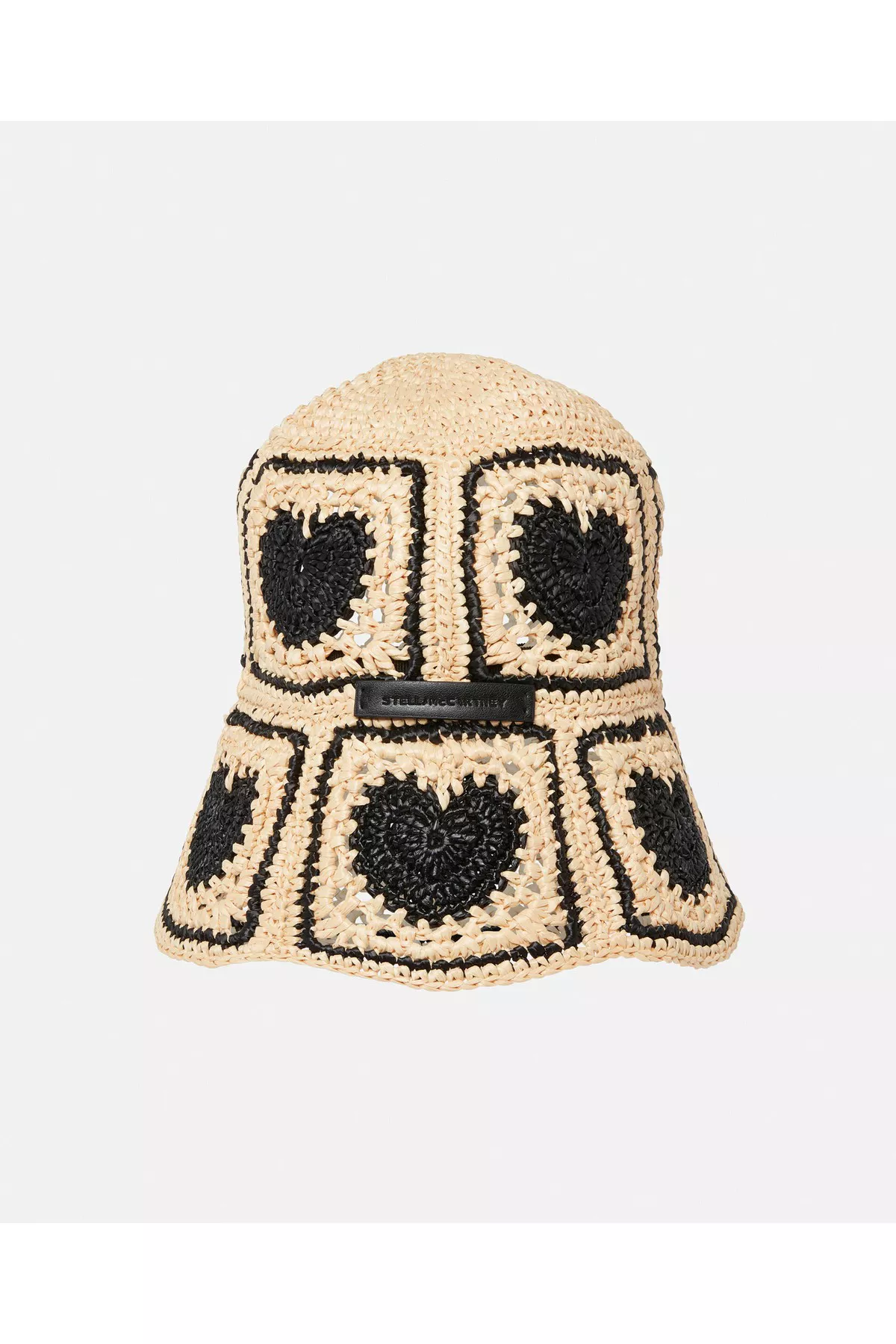 Stella McCartney ◆ Logo Cotton Crochet Bucket Hat Stella McCartney Logo Cotton Crochet Bucket Hat | REVERSIBLE