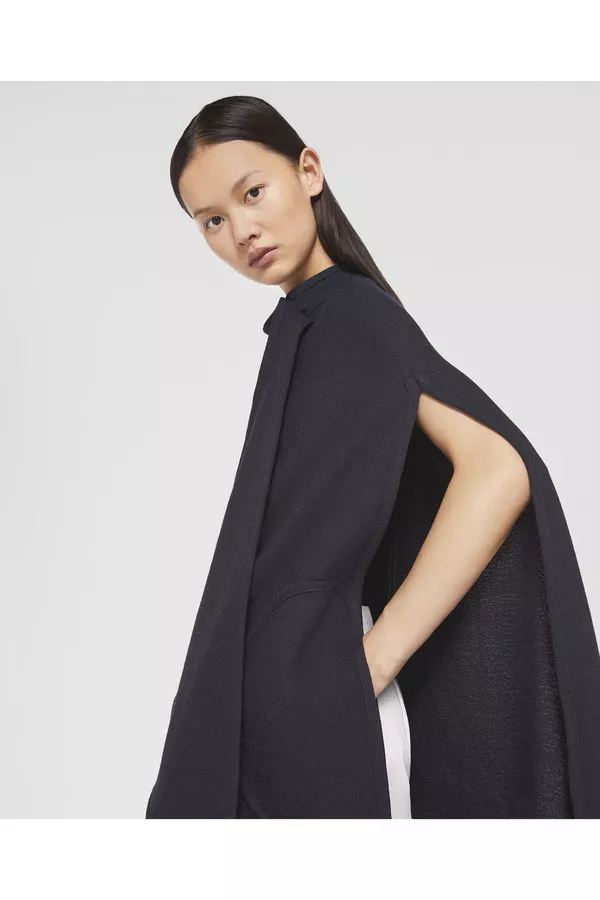 Wool Longline Cape Coat by Stella McCartney at THE MILE