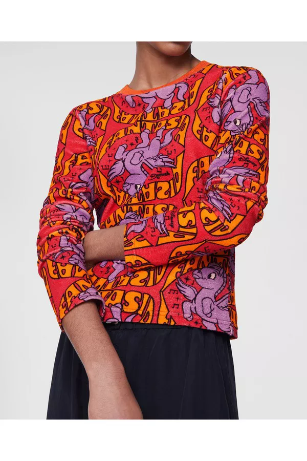 Fantasia Pegasus Print Cotton T-Shirt by Stella McCartney at THE MILE