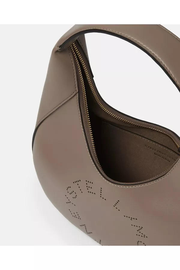 Small Stella Logo Hobo Shoulder Bag by Stella McCartney at