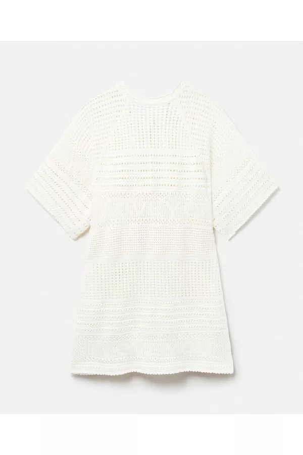 I Love You' Crochet Beach Dress by Stella McCartney at THE MILE