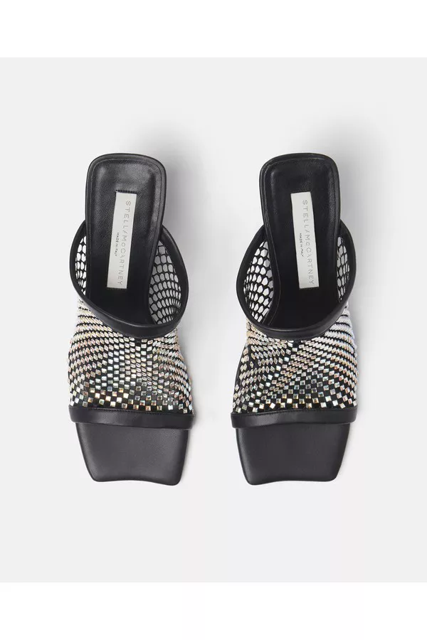【STELLA McCARTNEY】クリスタル メッシュ ミュール Crystal Mesh Mules by Stella McCartney at THE MILE