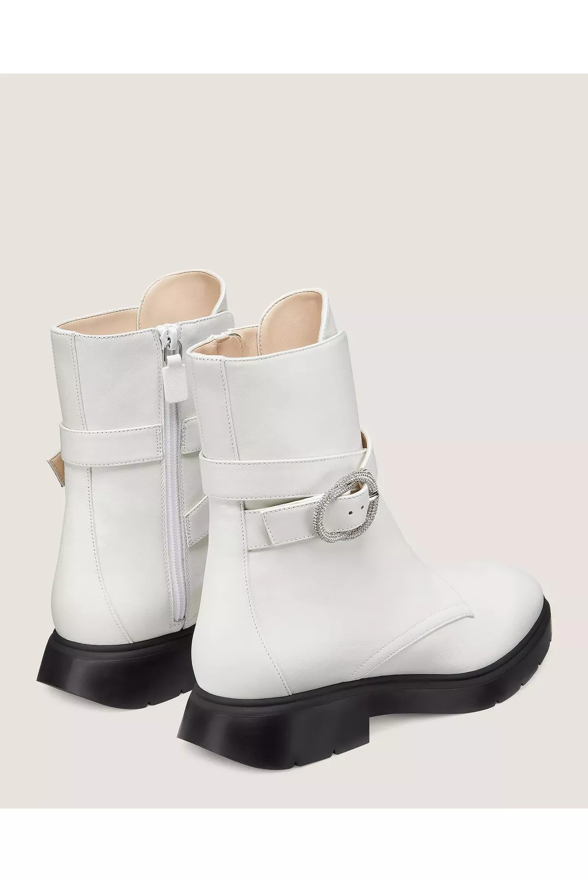 STUART WEITZMAN*クリスタルバックル*CRYSTAL BUCKLE ZIP BOOTIE Crystal Buckle Zip Bootie by Stuart Weitzman Outlet at THE MILE