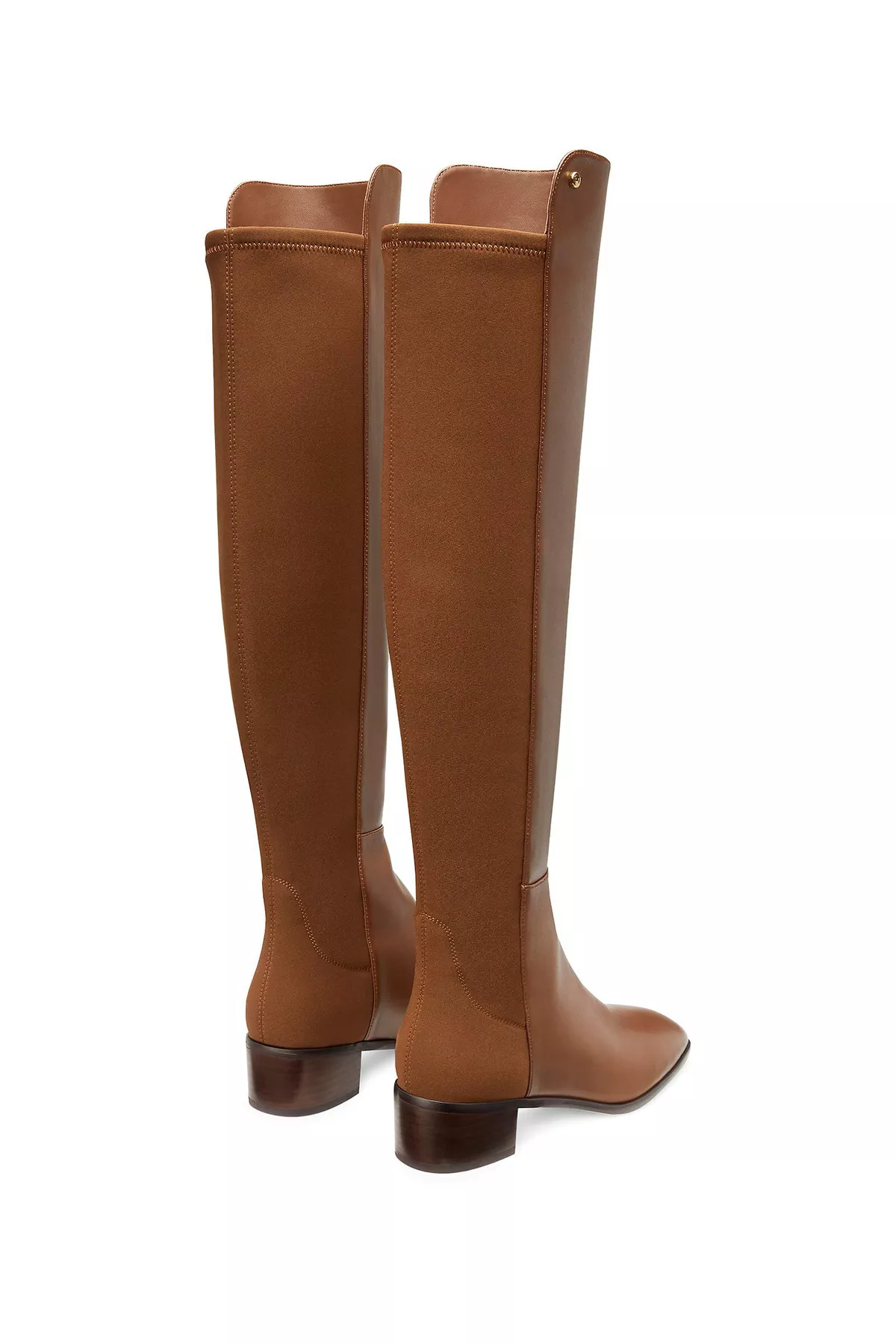 Stuart Weitzman CITY BLOCK SQUARE-TOE KNEE HIGH BOOT＊レザー NEW STUART WEITZMAN City Block Over-The-Knee Leather Boots