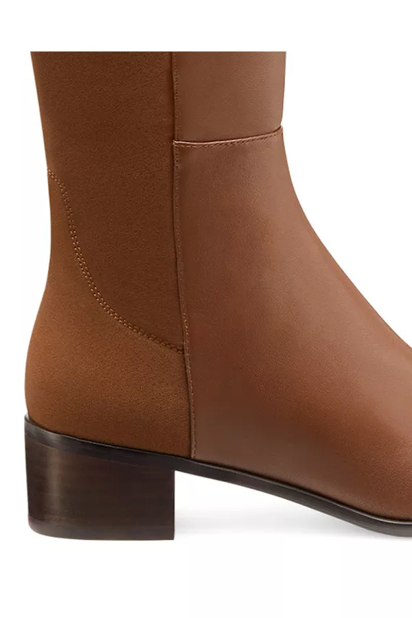 City Block Square-Toe Knee-High Boot by Stuart Weitzman