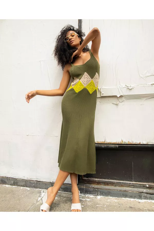 Kaomi Knit Dress by TANYA TAYLOR at THE MILE