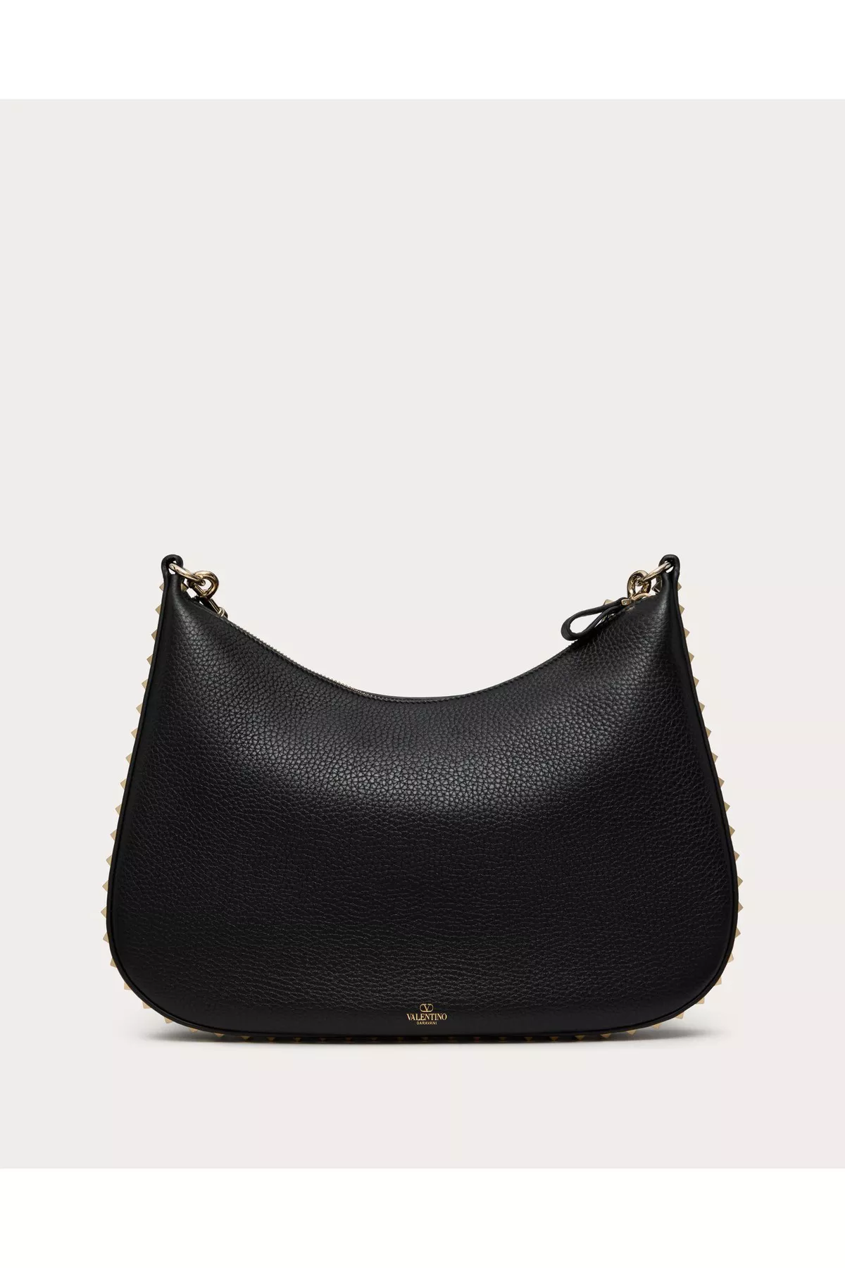 【関税込み】Valentino Garavani 'Go-hobo' handbag Valentino Garavani Brown Leather Large Go-hobo Shoulder Bag