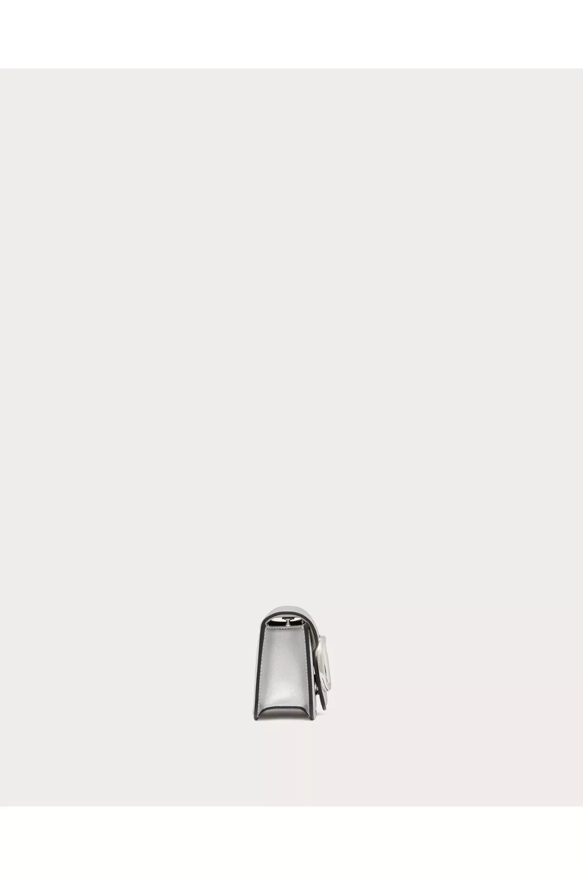 Small Valentino Garavani Locò Metallic Calfskin Shoulder Bag