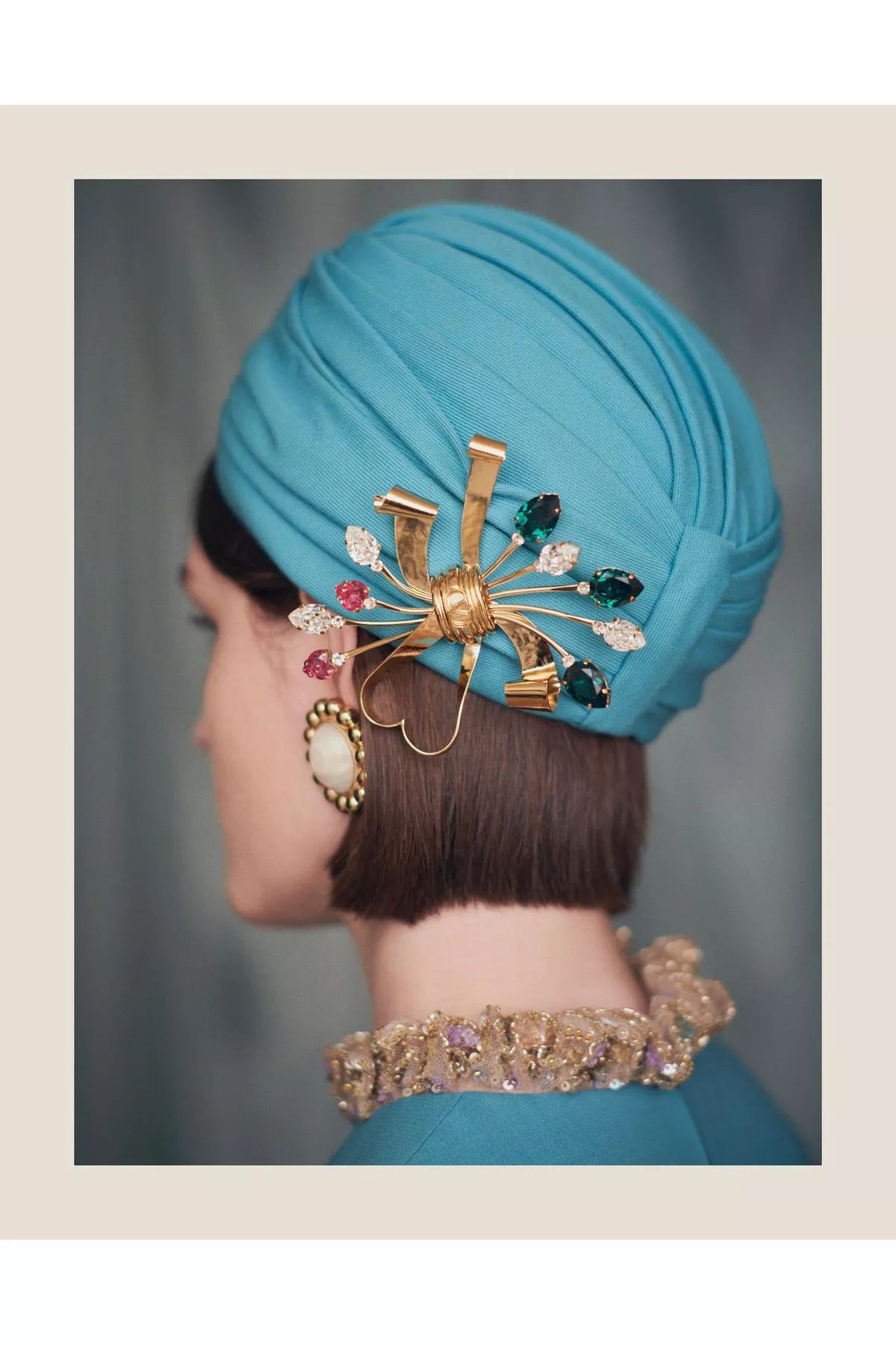 Rigid Wool Turban by Valentino Garavani at THE MILE