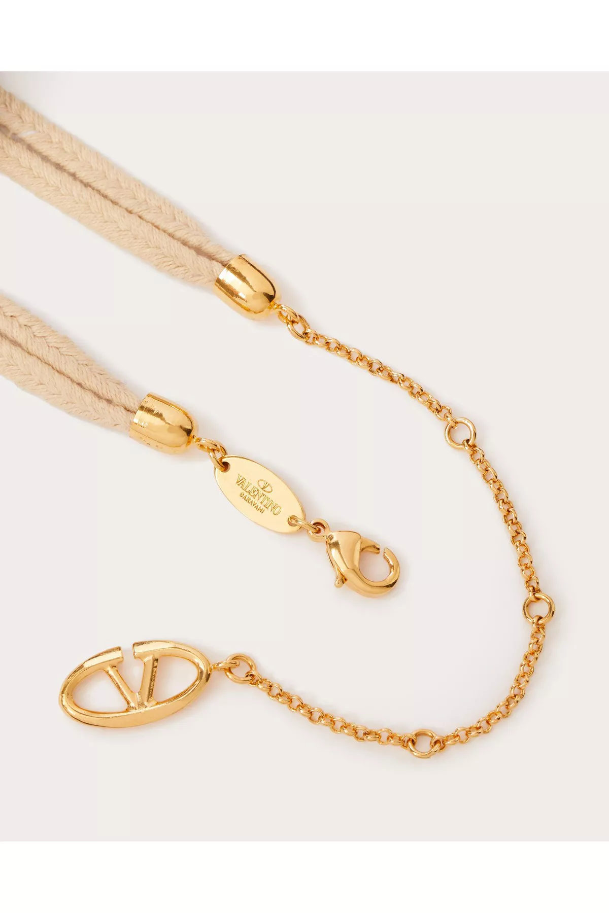Vlogo The Bold Edition Rope And Metal Necklace by Valentino