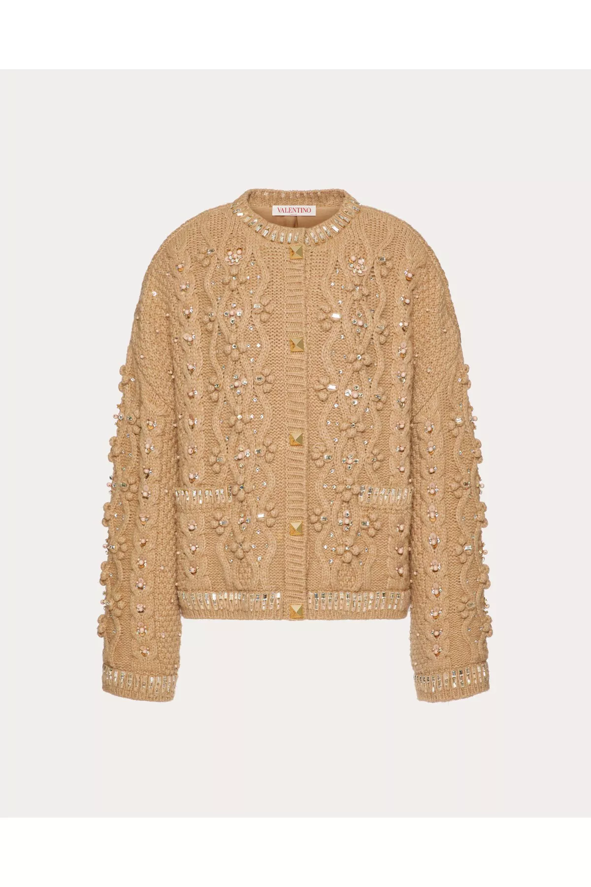 【関税&送料込】Valentino Garavani Jackets Beige Valentino Beige Lace Nylon Zipped Jacket Size 10 | Yoogi's