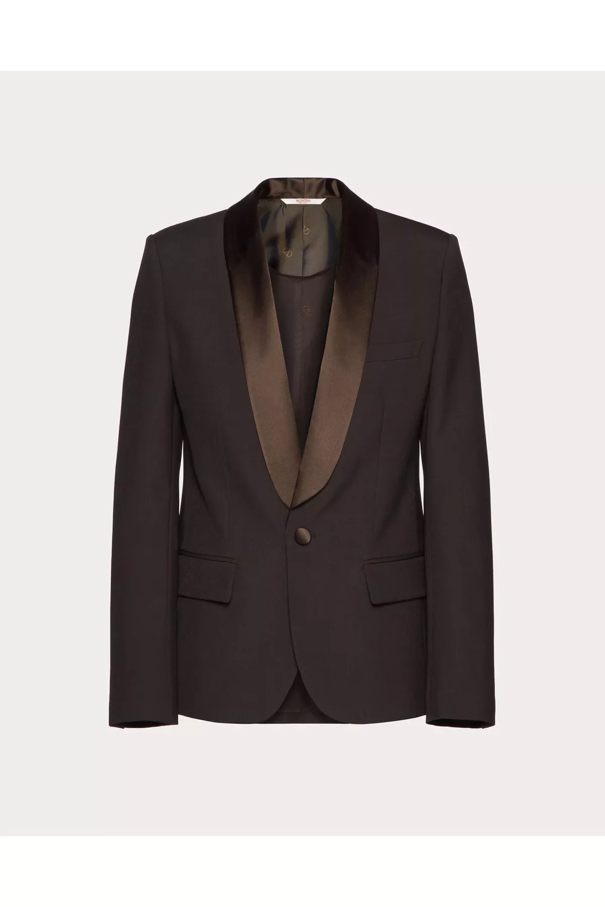 VALENTINO ジャケット ブラウン 40 オフィス フォーマル Wool Dinner Jacket With Maison Valentino Tailoring Label And