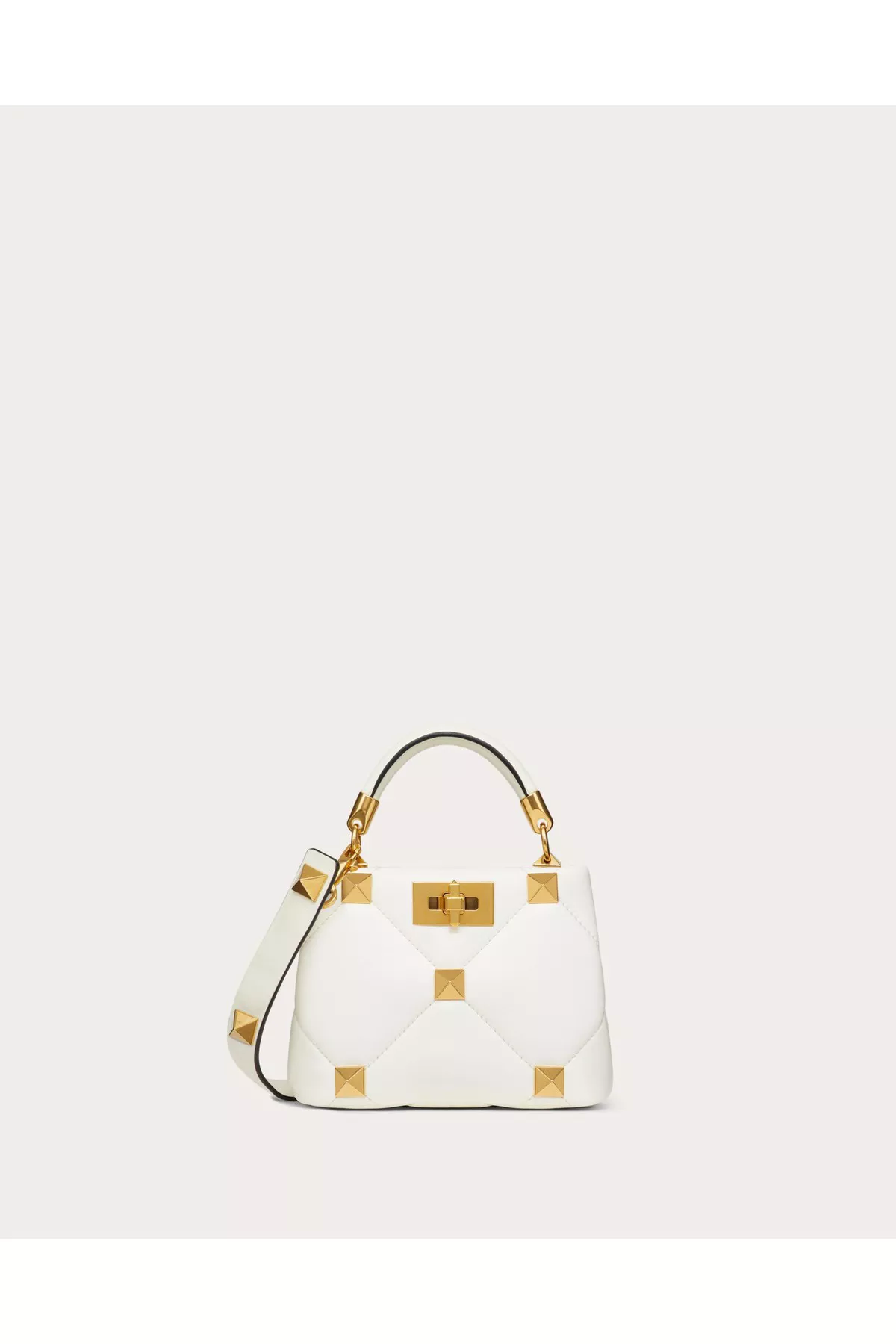 Mini Roman Stud The Handle Bag In Nappa by Valentino