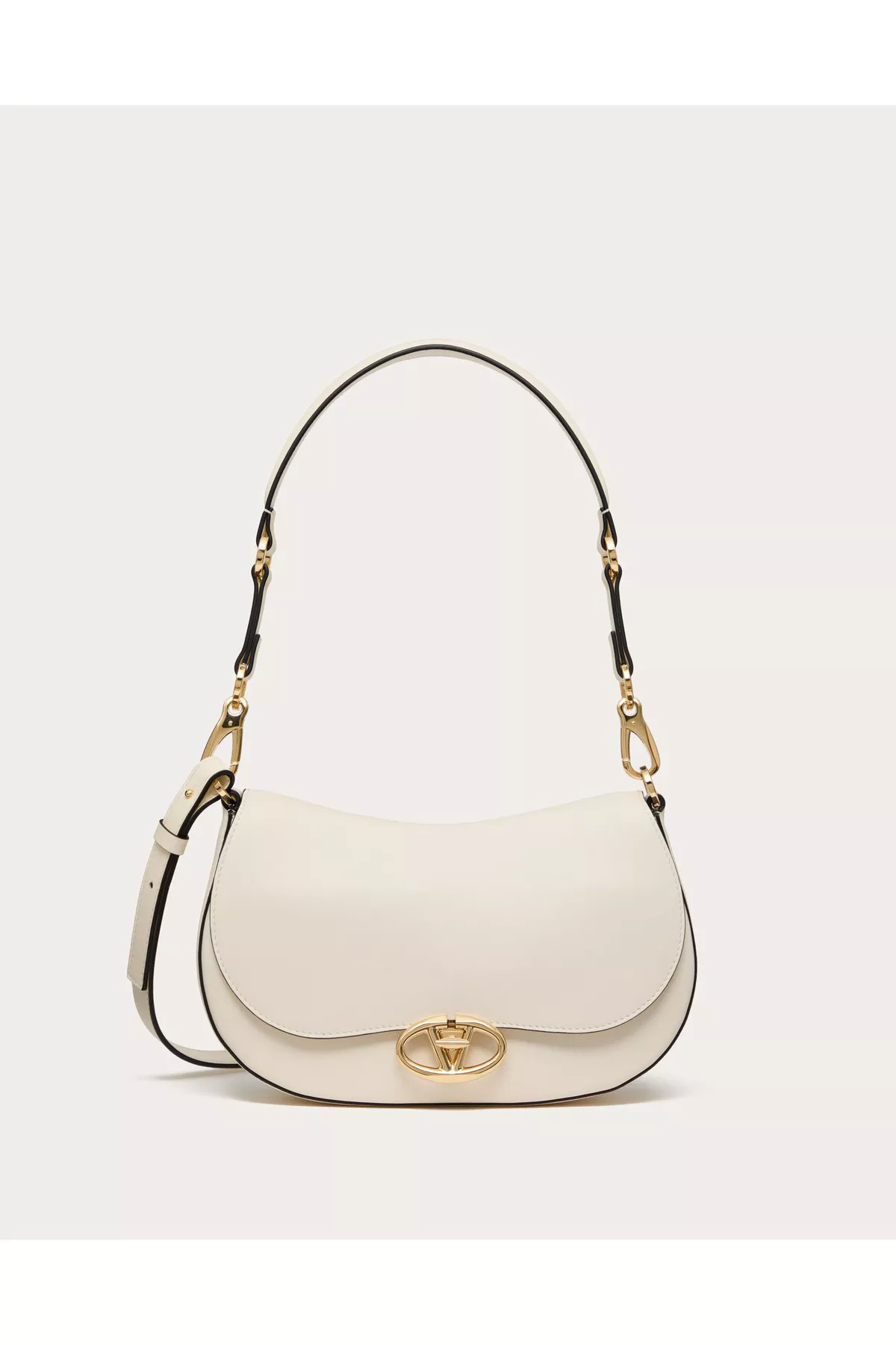 Small Valentino Garavani Ohval Shoulder Bag In Nappa