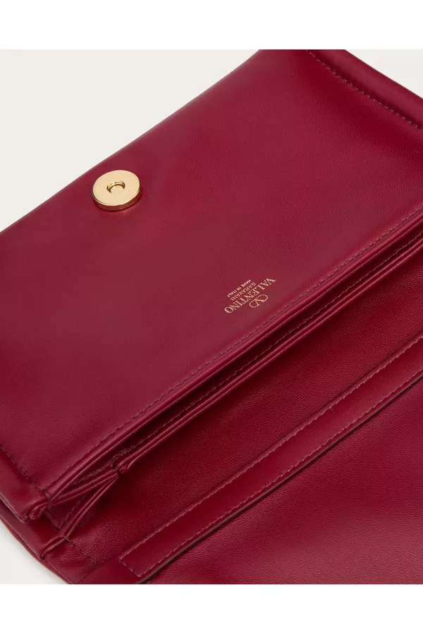 Vlogo Chain Clutch Bag In Nappa Leather With Chain by