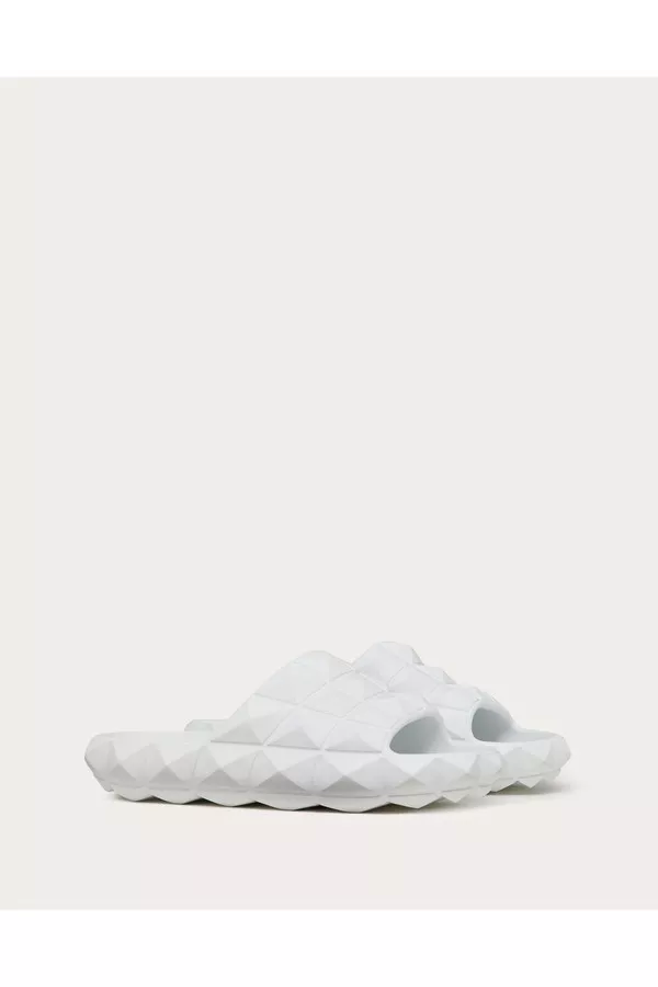 VALENTINO の靴♪ ★ ROMAN STUD TURTLE SANDAL ★ Valentino ROMAN STUD TURTLE SLIDE SANDAL IN RUBBER | REVERSIBLE