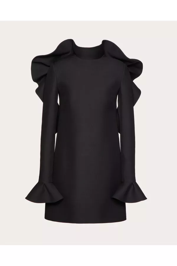 crepe couture short dress valentino CREPE COUTURE SHORT DRESS