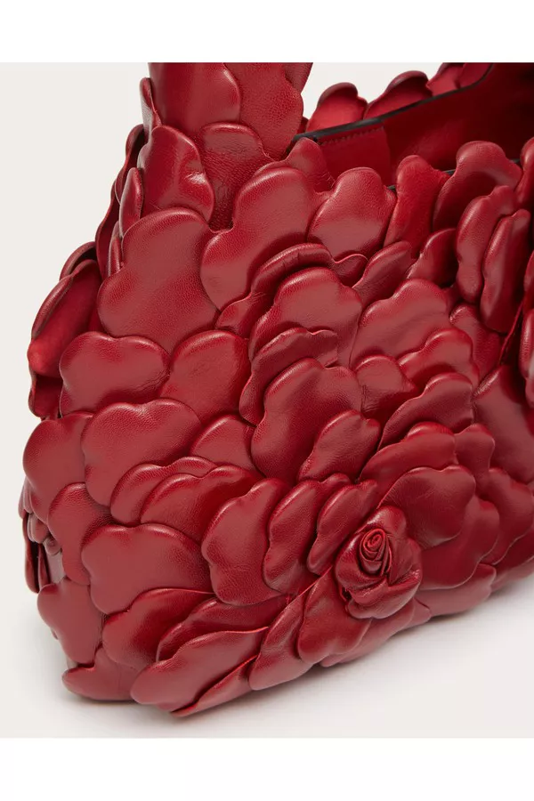 Small Valentino Garavani 03 Rose Edition Atelier Hobo Bag by