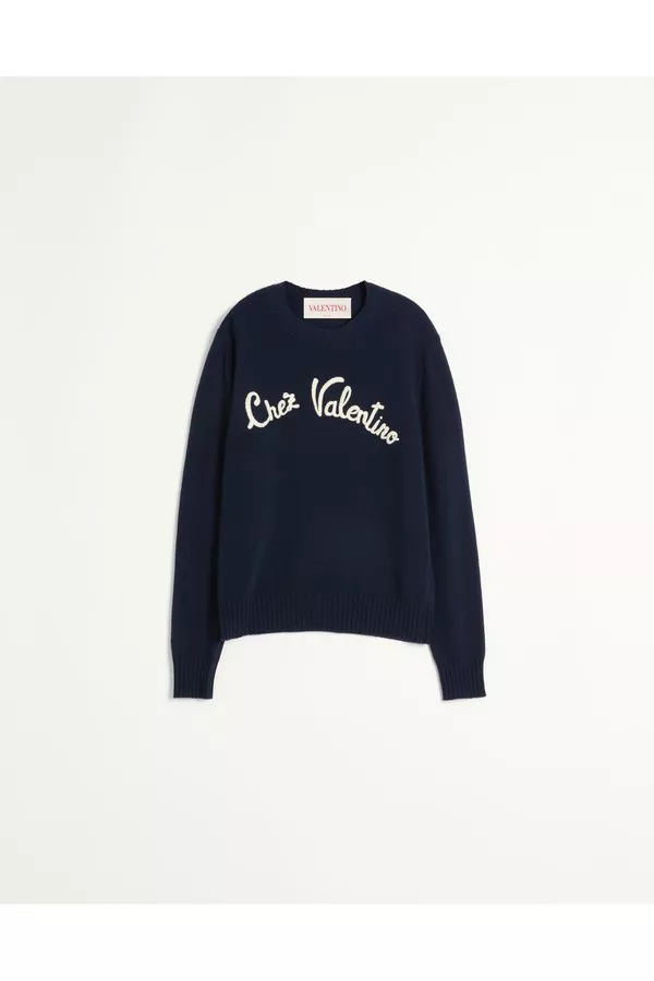 【関税&送料込】Valentino Chez Valentino Sweatshirt Cotton Hooded Sweatshirt With Chez Valentino Print for Man