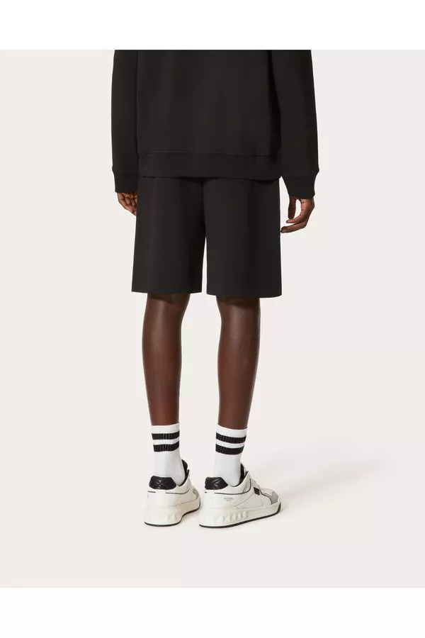 Vltn Tag Bermuda Shorts by Valentino Garavani at THE MILE