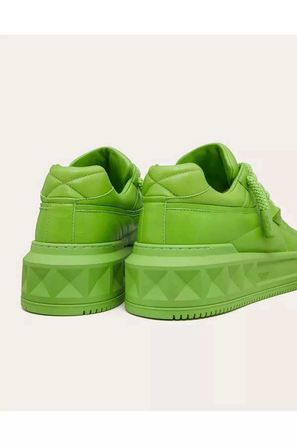 VALENTINO グリーン One Stud Xl Nappa Leather Low-Top Sneaker by Valentino Garavani at
