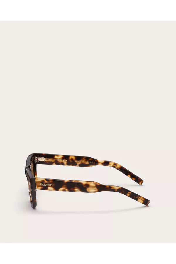 V-Sharp Rectangular Acetate Frame by Valentino Garavani at
