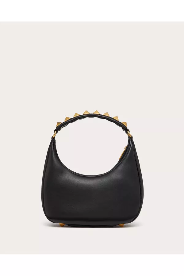 【VALENTINO】 STUD SIGN SMOOTH LEATHER HOBO BAG Stud Sign Hobo Valentino Garavani Handbags for Women