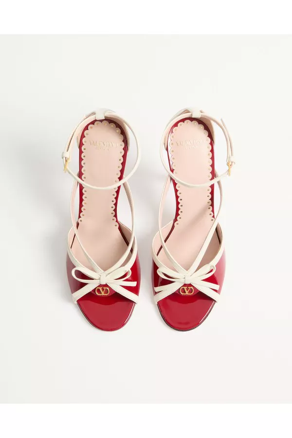Bepointy Sandal In Patent Leather And Kidskin 100Mm by Valentino