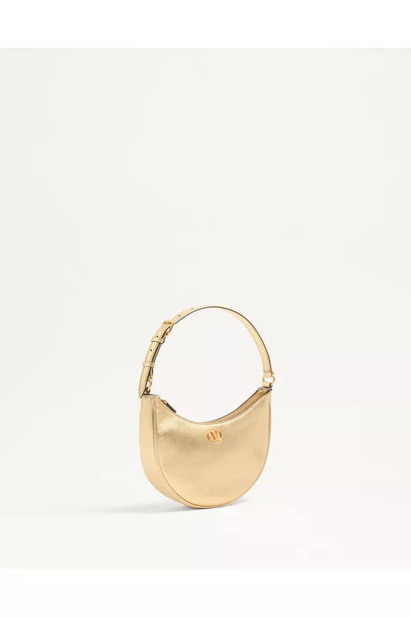 【Valentino】MINI HOBO VLOGO SIGNATURE◆7W2P0AK3SNP Vlogo Signature Mini Hobo Bag In Grainy Calfskin for Woman