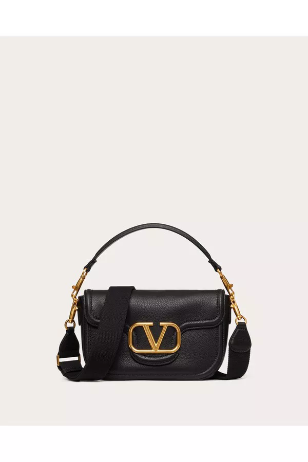 トートバッグ VALENTINO GARAVANI Black Leather Alltime Shoulder Bag 23443756_53570304_600.jpg