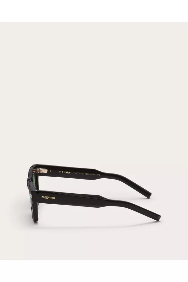 V-Sharp Rectangular Acetate Frame by Valentino Garavani at