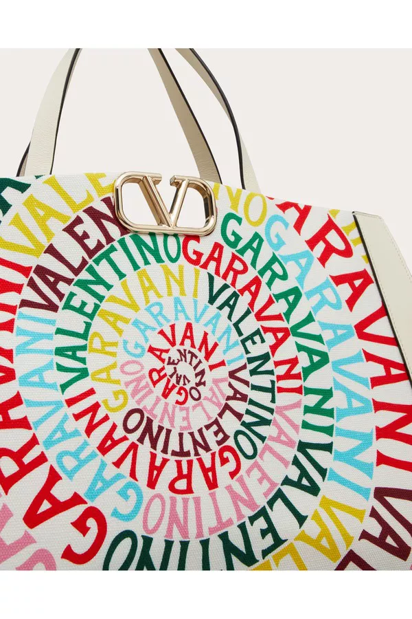 Valentino Garavani Escape Canvas Handbag With Valentino