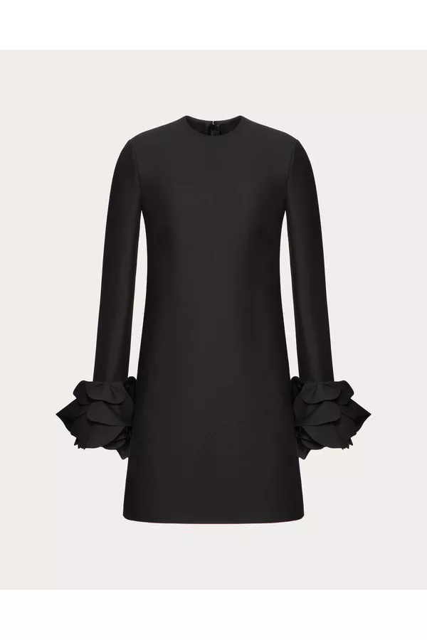 Embroidered Crepe Couture Short Dress by Valentino Garavani at THE...