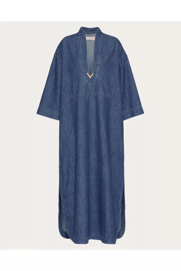 denim kaftan dress Denim Kaftan Dress S & F Online Store
