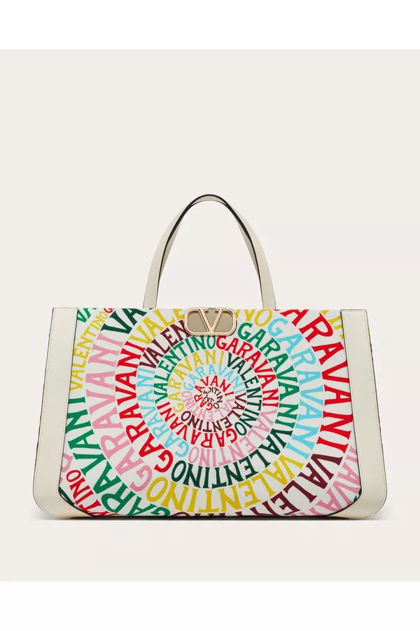 Valentino Garavani Escape Canvas Handbag With Valentino