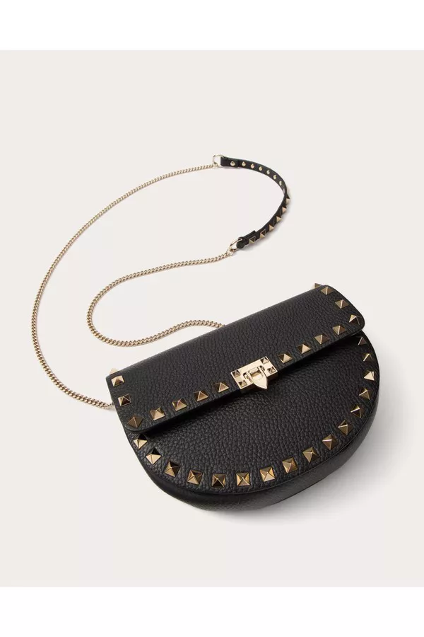 Mini Rockstud Crossbody Bag In Grainy Calfskin by Valentino