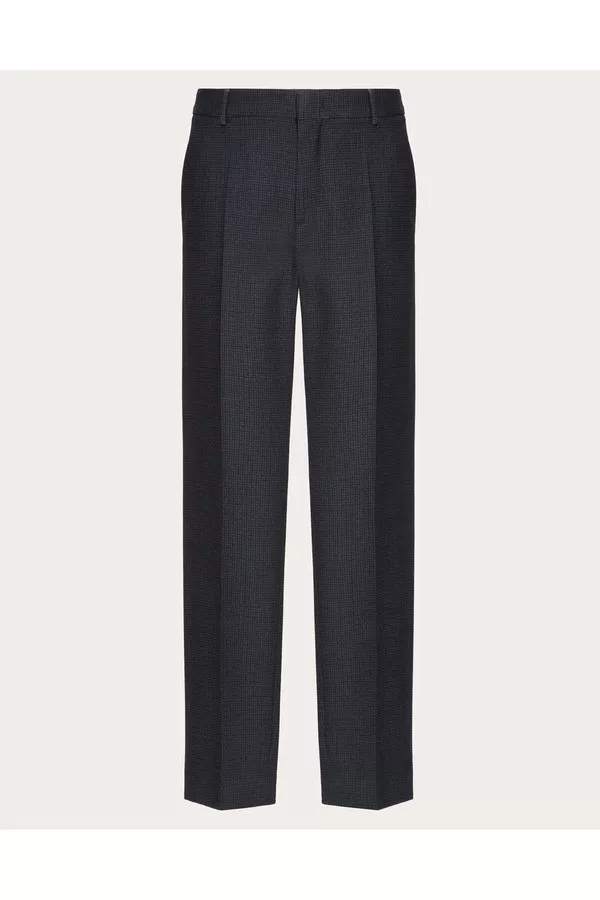 パンツ Valentino Garavani Black Wool Pant Wool Pants by Valentino Garavani at THE MILE