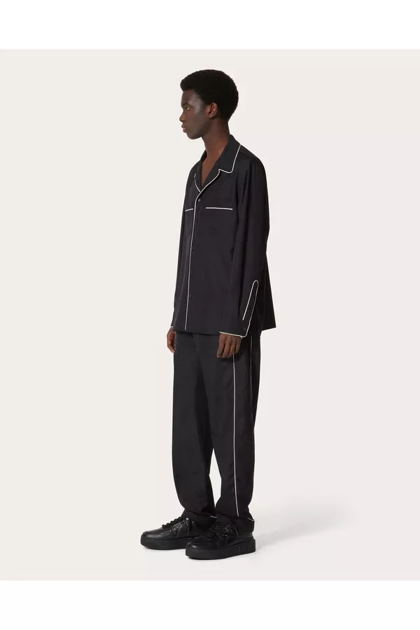 【関税込み】VALENTINO GARAVANI SILK PAJAMA SHIRT Silk Pajama Shirt by Valentino Garavani at THE MILE