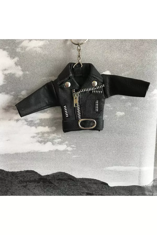 Leather Jacket Keychain by Veda at ORCHARD MILE