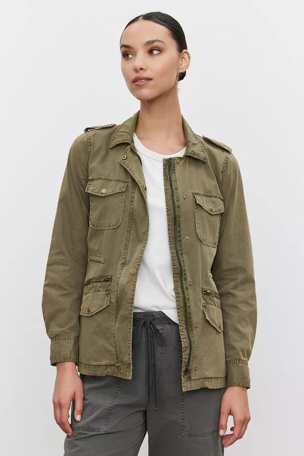 Ruby Light Weight Army Jacket by Velvet by Graham Spencer at THE